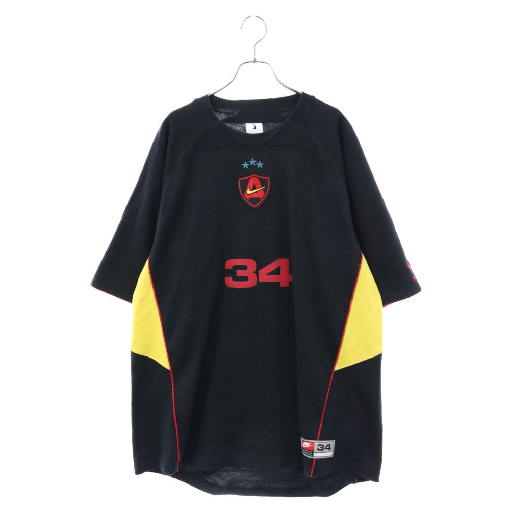 NIKE (ナイキ) ×AMBUSH Uniform Top FJ2054-010 アンブッシュ ロゴプリント半袖Tシャツ ブラック