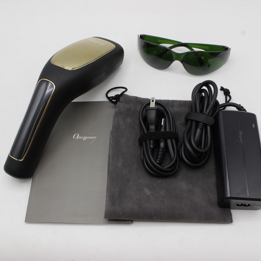 OPUS BEAUTY 03 家庭用脱毛器 KK009 ブラック×イエローゴールド OPUS BEAUTY 03 家庭用脱毛器 KK009 ブラック×イエローゴールド