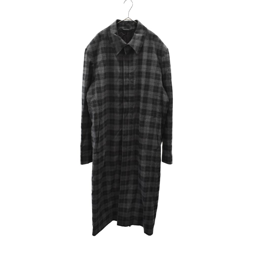 BALENCIAGA グレー チェック柄 コート