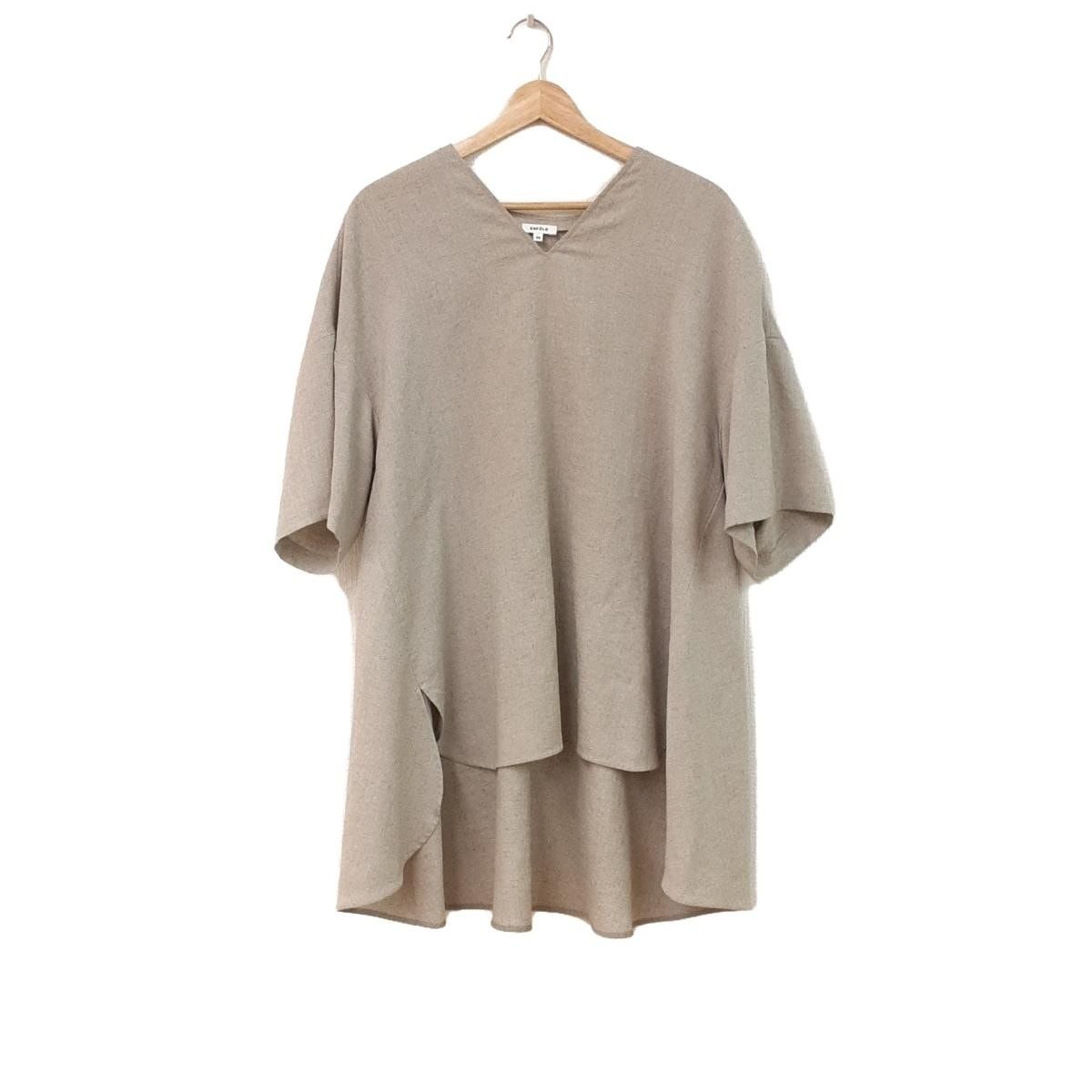 ENFOLD エンフォルド チュニック サイズ38 M レディース - ベージュ Vネック|半袖