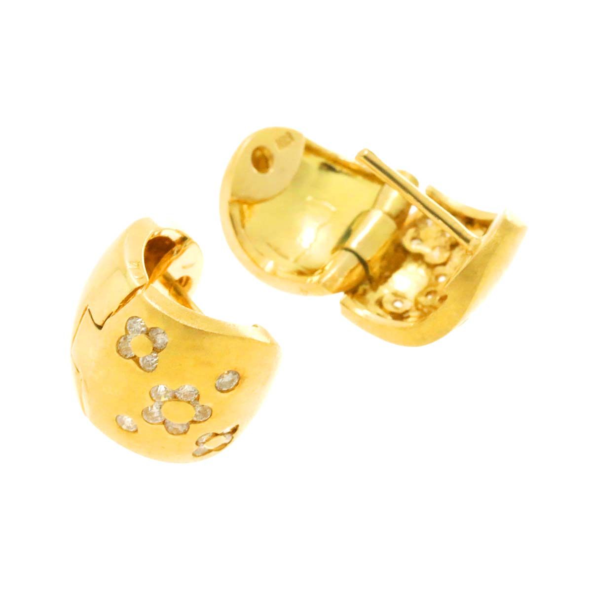 ダイヤモンドピアス k18 750 yg ダイヤ 0.14ct/0.14ct ピアス K18 YG イエローゴールド 750 Diamond