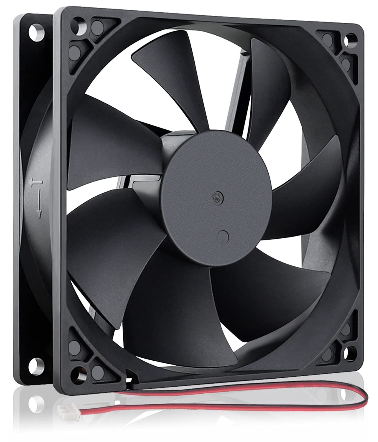 GDSTIME 92mm x 92mm x 25mm 90mm 3.6インチ 12v ブラシレスDC冷却ファン 2ピン [スリーブベアリング]