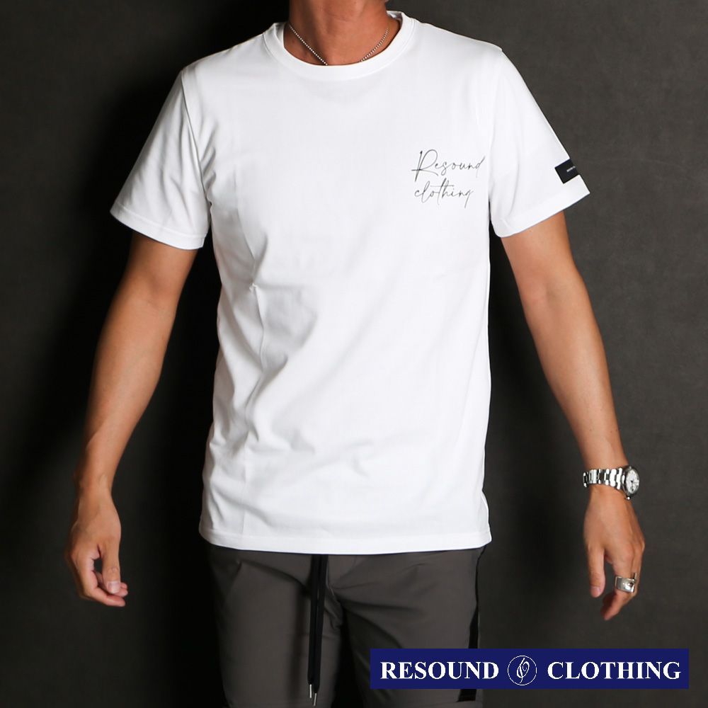 【RESOUND CLOTHING 】 ICON BASIC TEE - WHITE / クルーネック Tシャツ / RC32-T-001【メンズ】【送料無料】