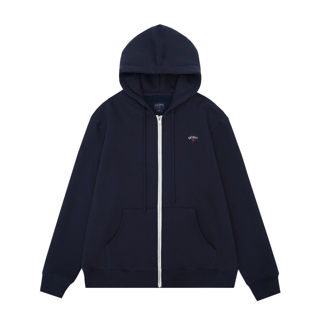 NOAH（ノア）2023秋冬 ZIP FRONT HOODIE ベーシック小LOGO刺繍フリースパーカーです - メルカリ