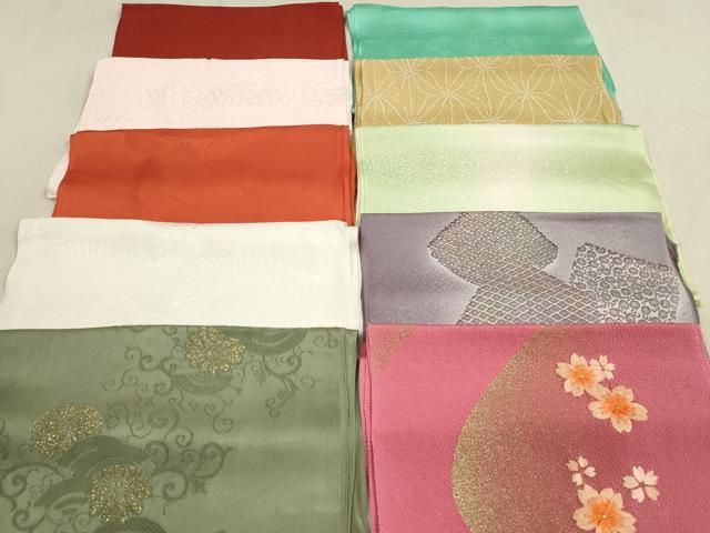 平和屋着物☆和装小物 帯揚げ10枚セット 正絹 逸品 DAAV2505xg
