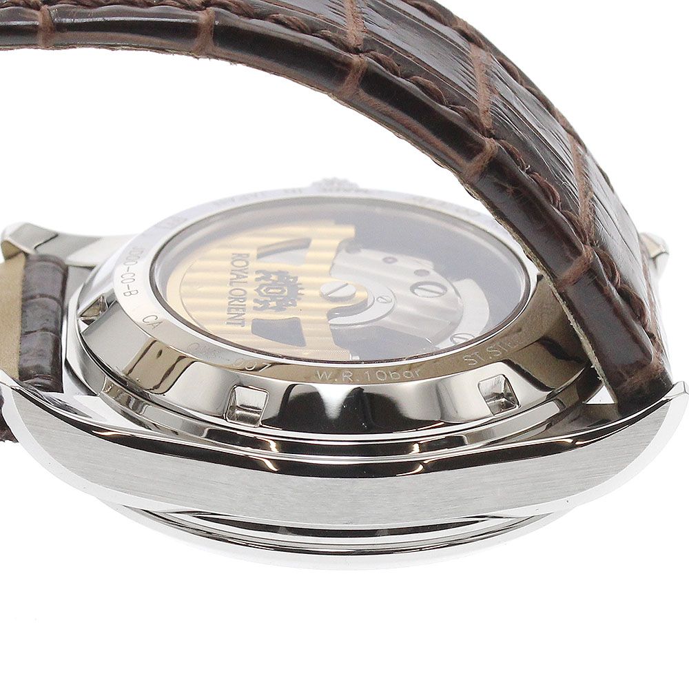 美品 ロイヤルオリエント レトログラード WE0021JD メンズ自動巻き腕時計 オリエント ORIENT WE0021JD ロイヤルオリエント レトログラード