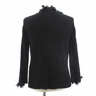 シャネル CHANEL カーディガン ホック ココマーク リボンモチーフ シルク 06P P28035K00037 黒 ブラック レディース シャネル CHANEL カーディガン ホック ココマーク リボン