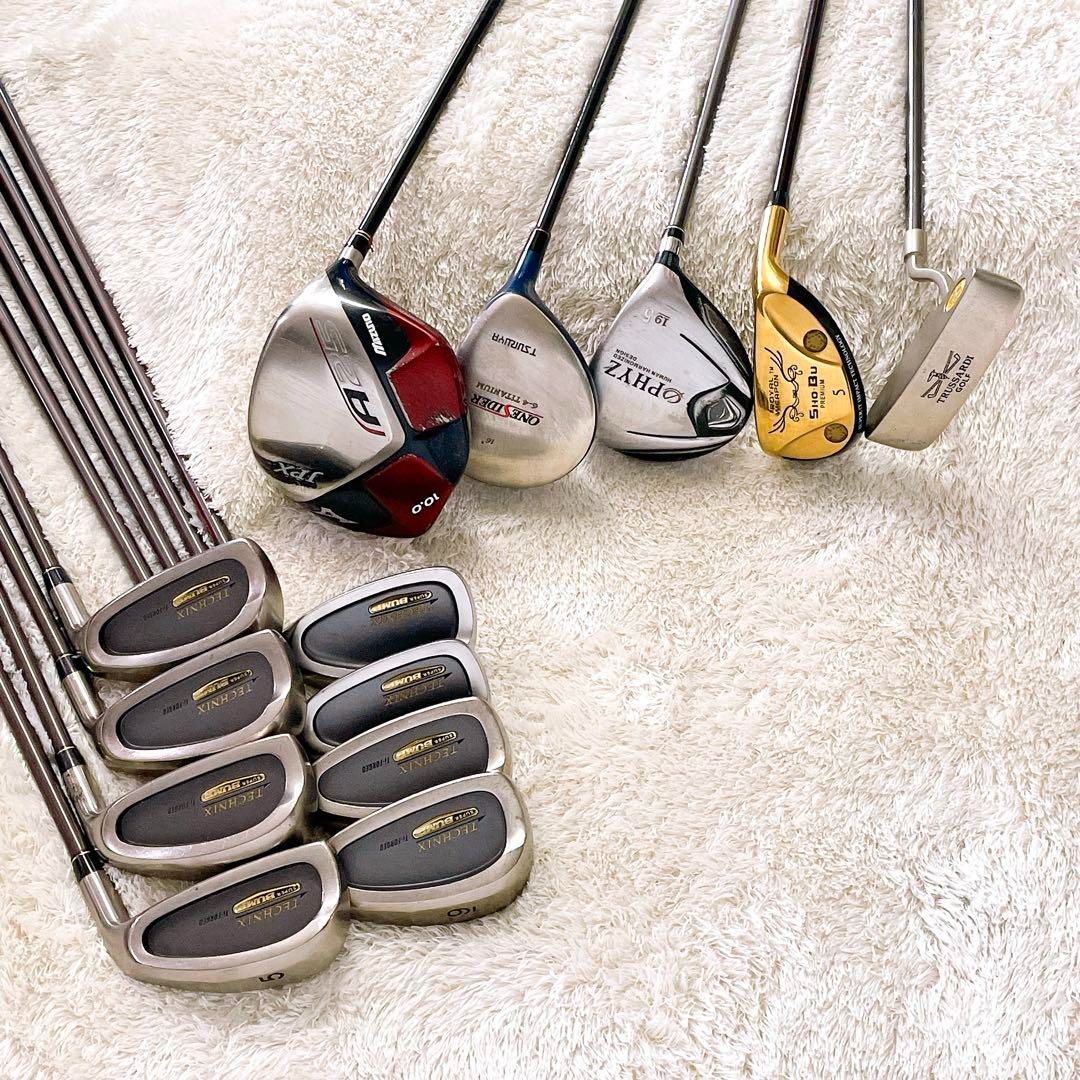 快美な 初心者向けスタートセット MIZUNO PHYZ TSURUYA NIKE ミズノ ツルヤ ナイキ ゴルフクラブセット メンズ 13本 R 初心者 簡単