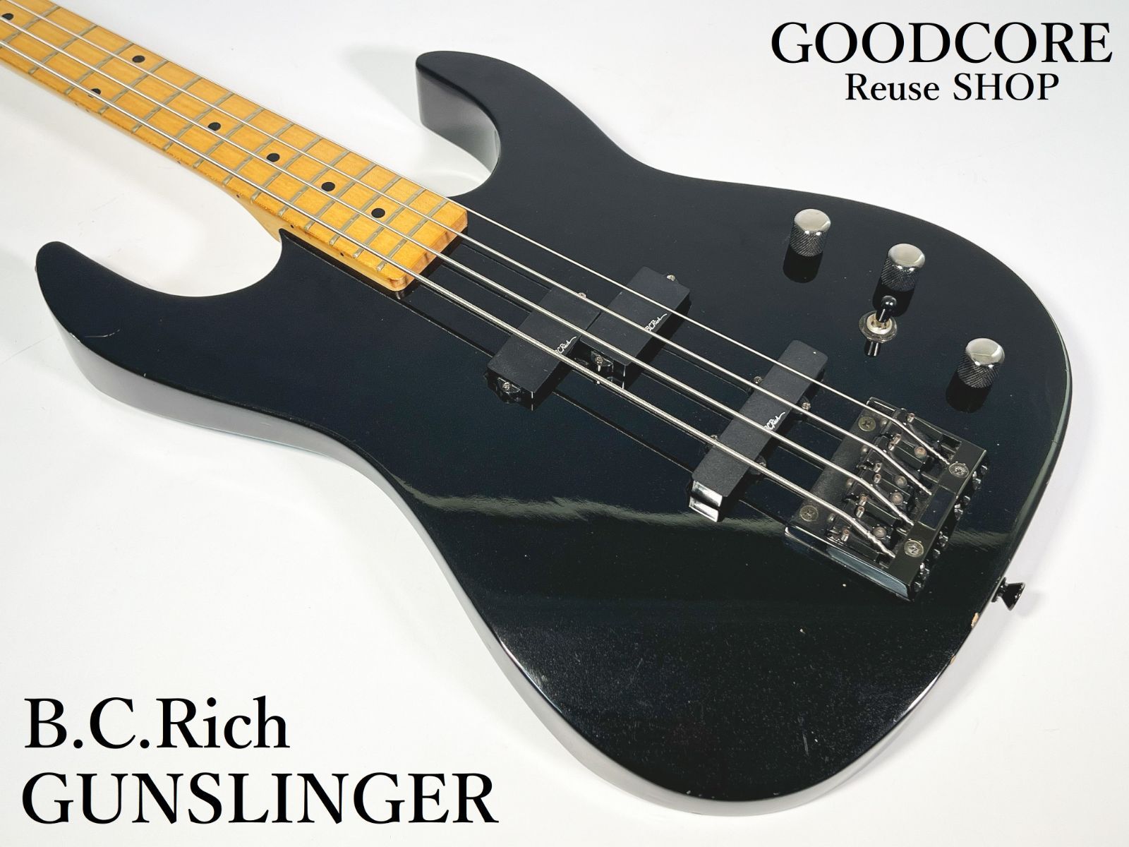 B.C.Rich リッチ GUNSLINGER ガンスリンガー PJ アクティブ リバースヘッド エレキベース