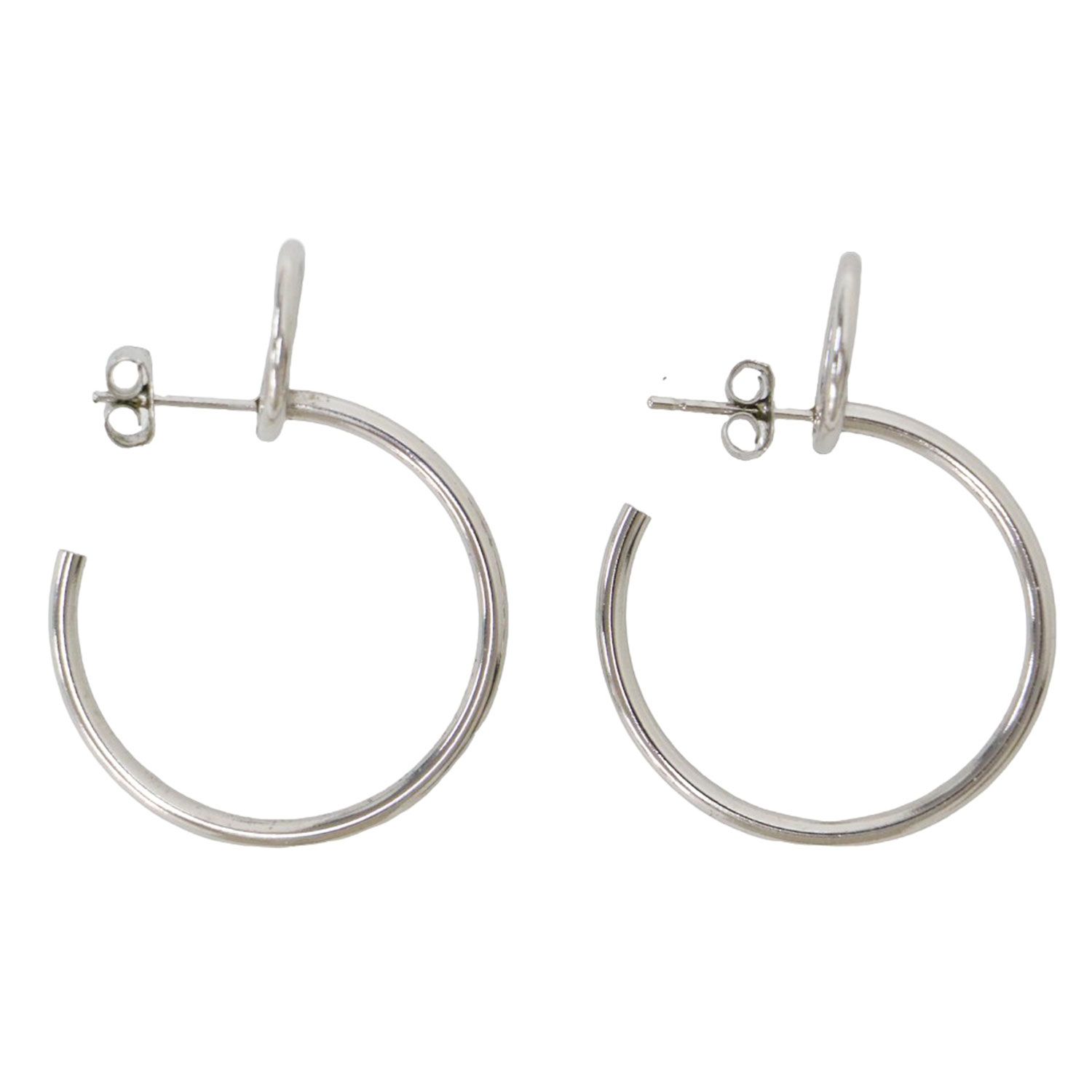 JUSTINE CLENQUET ジュスティーヌクランケ ピアス シルバー / ダブルリング フープ ピアス / 両耳用 / アクセサリー ジュエリー【レディース】【中古】