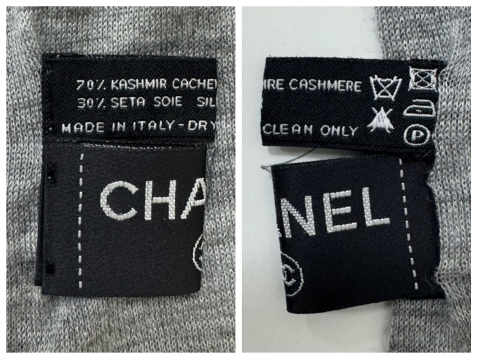 CHANEL ストール マフラー カシミヤ CHANEL シャネル マフラー ストール ショール カシミヤ ブラック