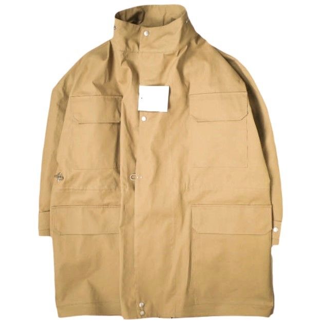 新品 HED MAYNER ヘドメイナー 22AW イタリア製 WATERPROOF RAGLAN PARKA ウォータープルーフラグランパーカー  HM00O35 XS CAMEL&GREEN 定価201,300円 オーバーサイズ コート g19854 - メルカリ