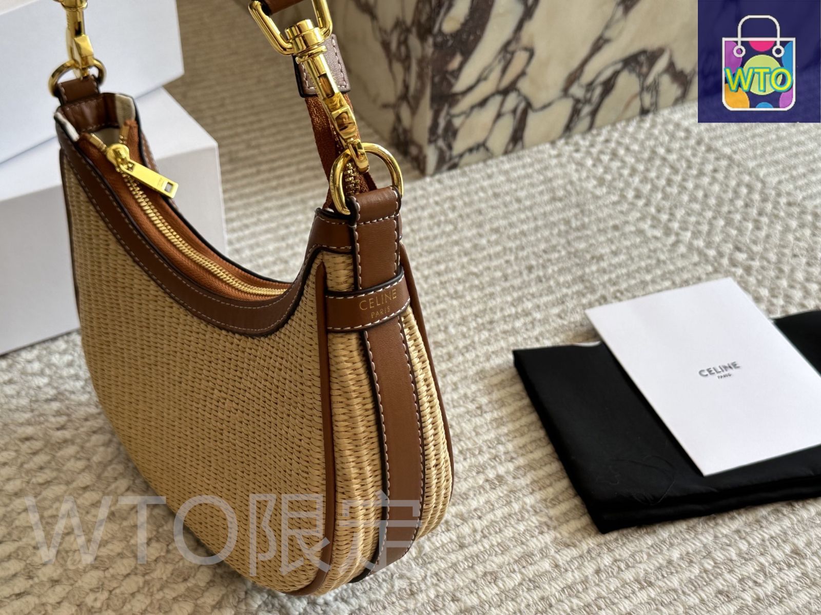 今日特価】Celine セリーヌ 新作 ストロー アームキャリーバッグ