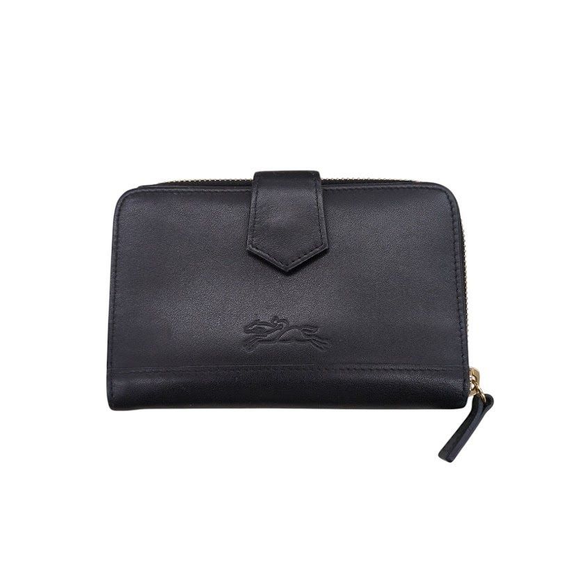LONGCHAMP ロンシャン 財布 カードケース 小銭入れあり ラウンド