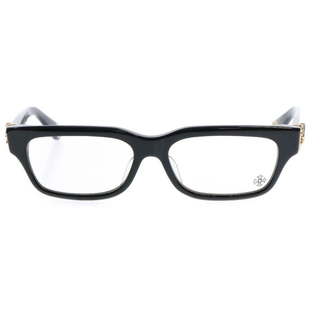 CHROME HEARTS クロムハーツ HEY JACK U LATE-2 18KGPダガー装飾テンプル ウェリントンサングラス アイウェア 眼鏡 ブラック|ゴールド