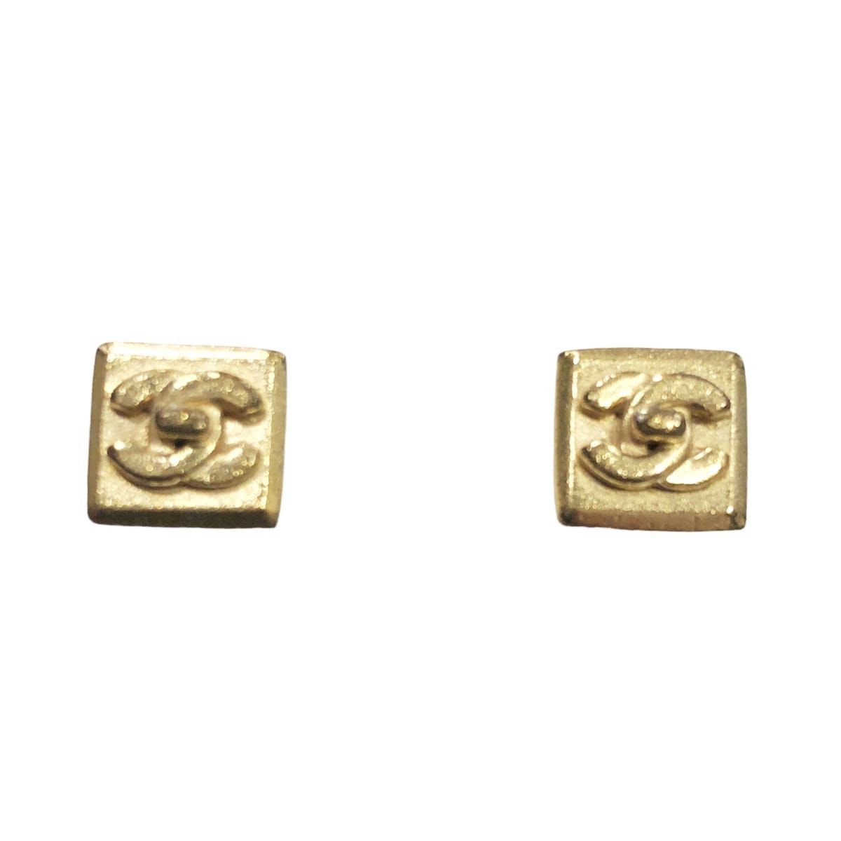 中古】 CHANEL シャネル ピアス 02A ヴィンテージ スクエア ココマーク 中古】 CHANEL シャネル ピアス 02A ヴィンテージ スクエア ココマーク