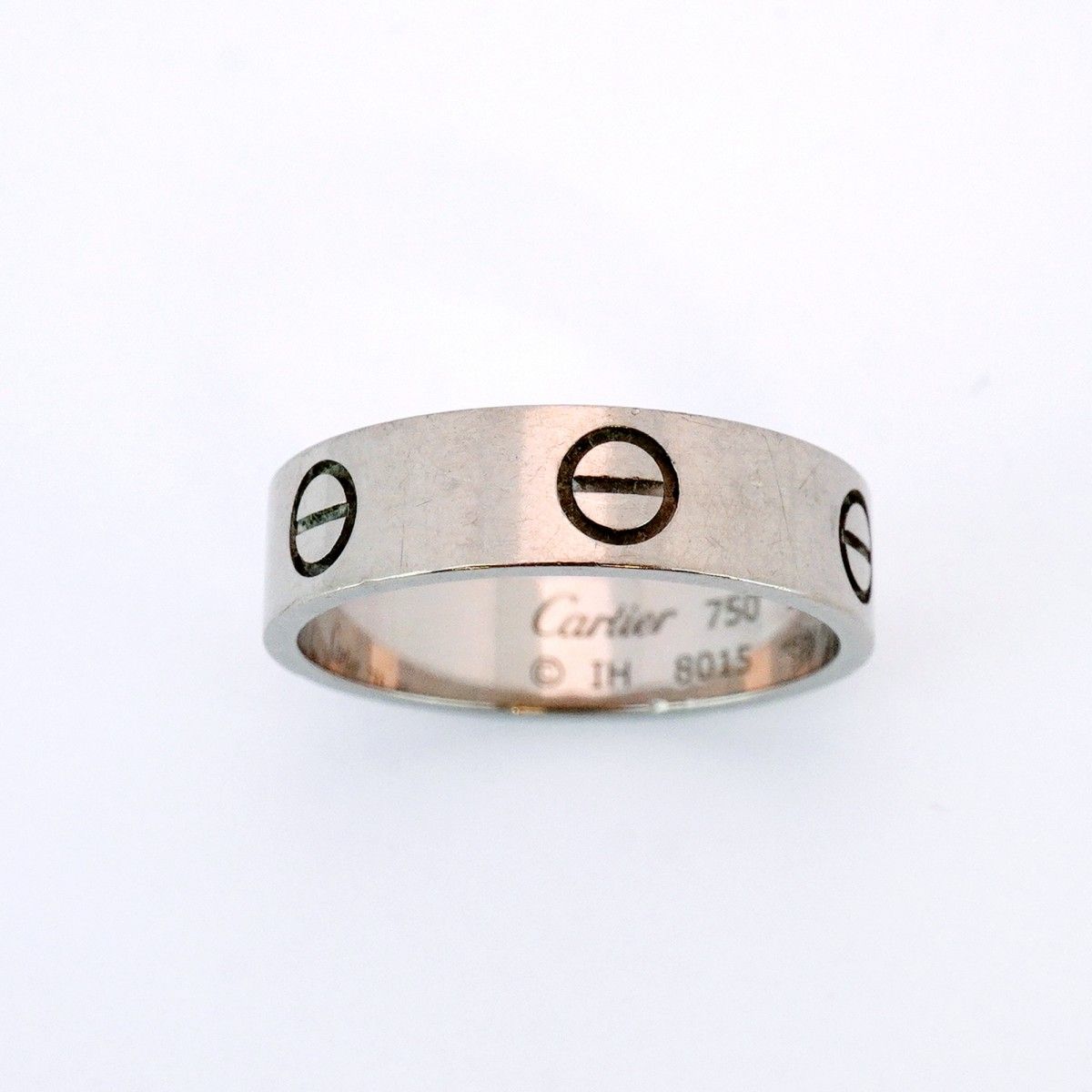5jmb0161 カルティエ リング ラブ K18WG ホワイトゴールド ＃59 メンズ