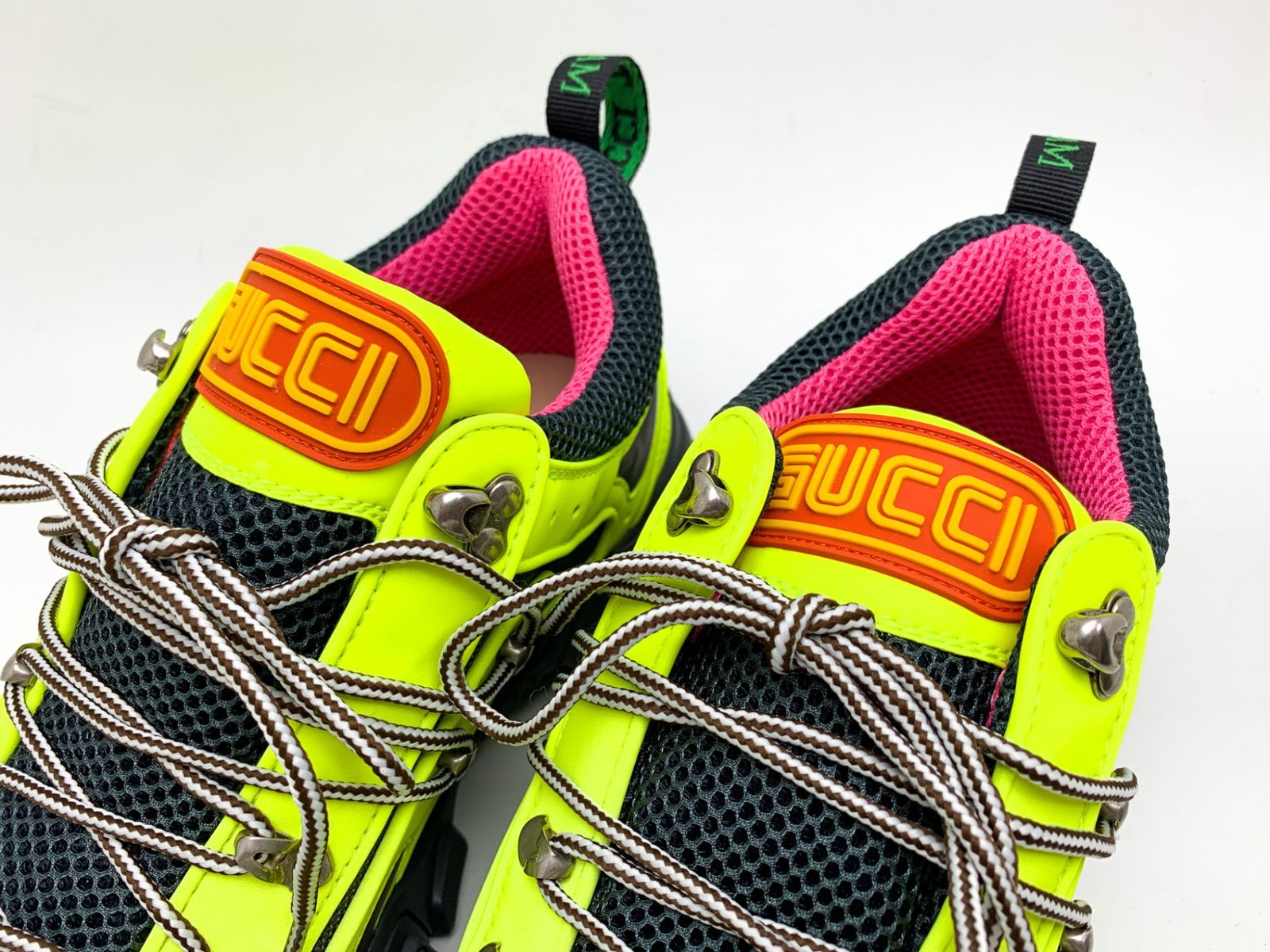 GUCCI グッチ イエロー系 蛍光 黄色 フラッシュトレック