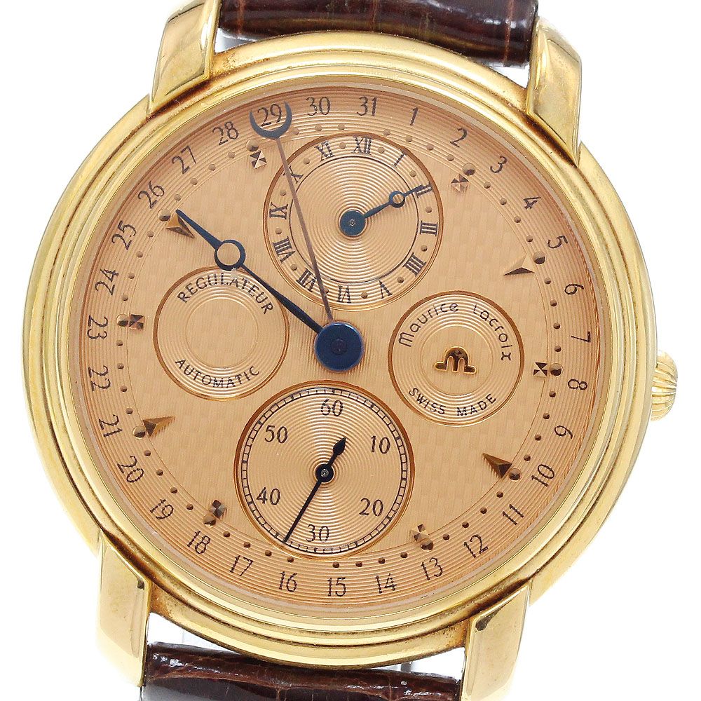 モーリスラクロア MAURICE LACROIX 19275 レギュレーター スモールセコンド ポインターデイト 自動巻き メンズ_914585