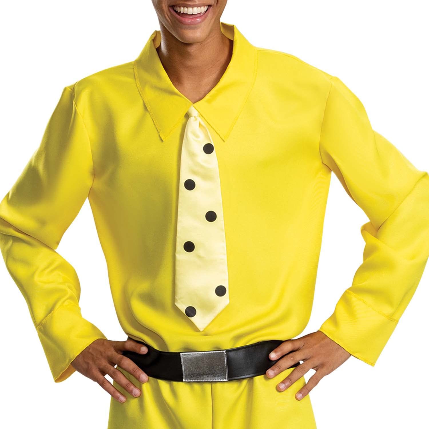  Disguise ユニ 大人用 メンズ イエローハットコスチューム おさるのジョージと帽子 大人用サイズ コスチューム 画像参照 One Size Small その他 おもちゃ