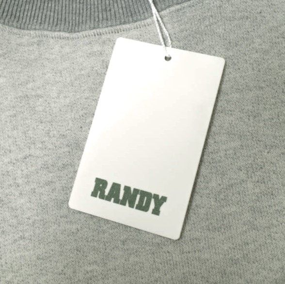 RANDY ランディー　トレーナー 新品 RANDY ランディ 25SS 日本製 THROW ビッグスウェットシャツ