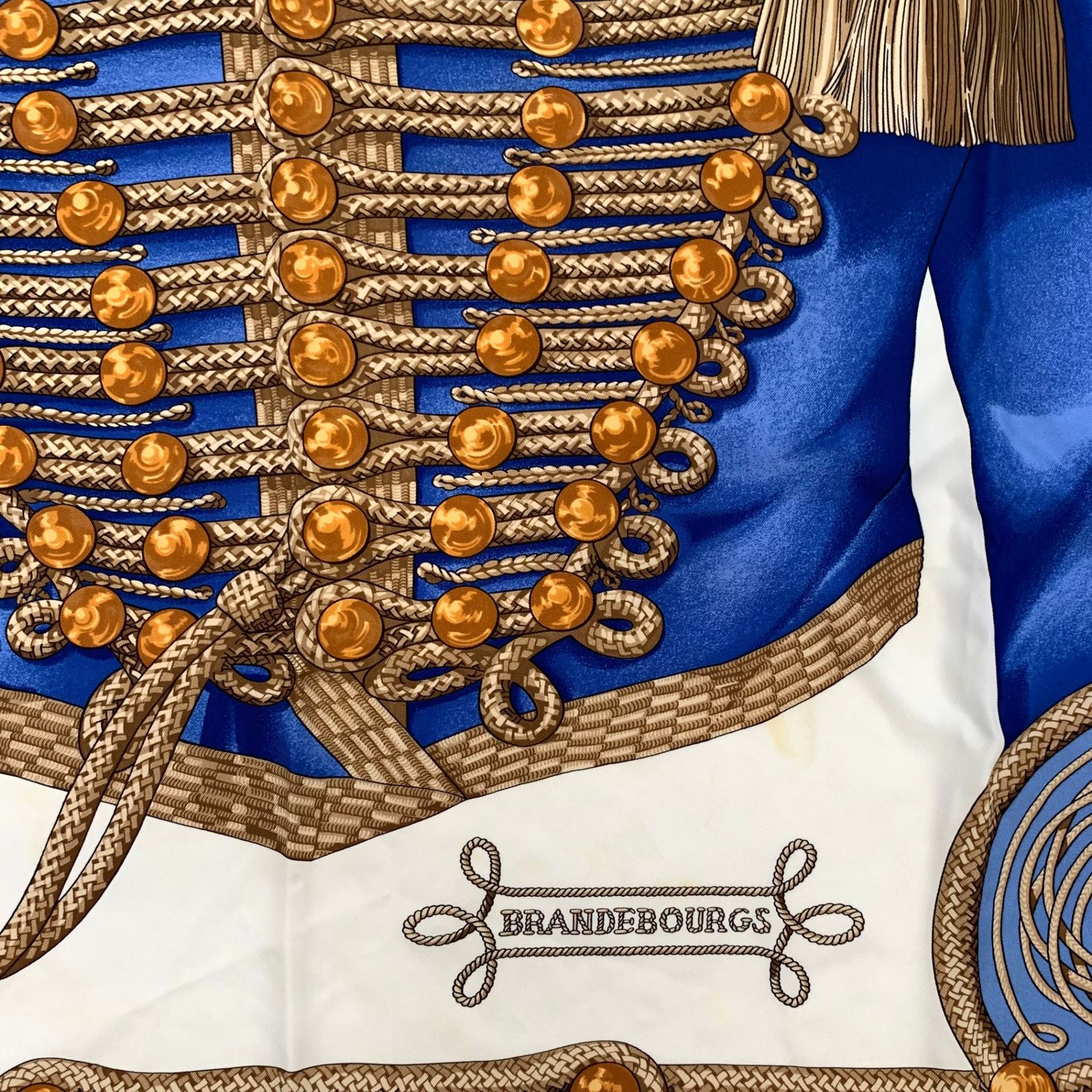 HERMES エルメス カレ90 BRANDEBOURGS ブランデンブルク飾り