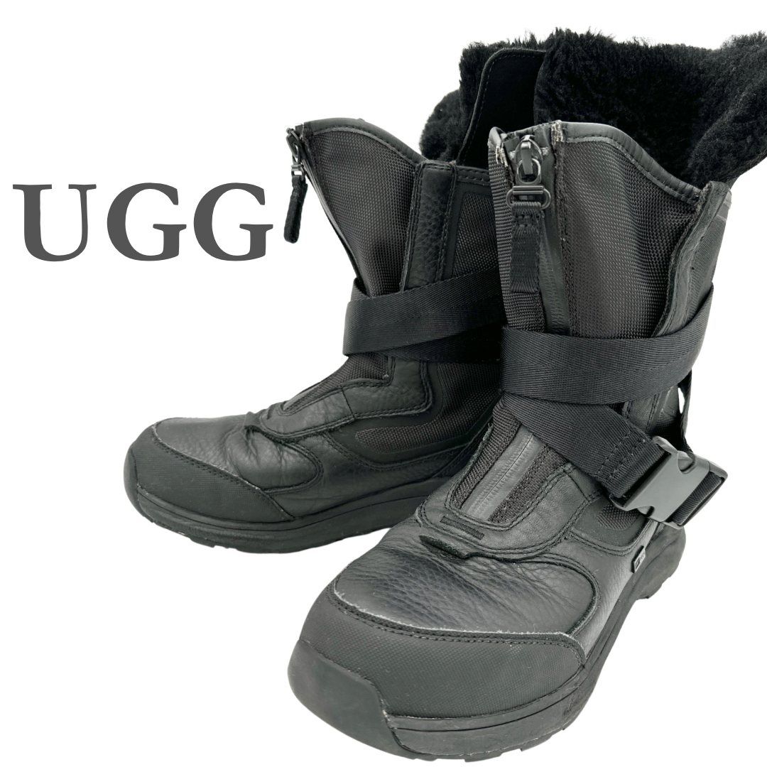 UGG タホ スノーブーツ 防水 フロントファスナー ブラック 1799T