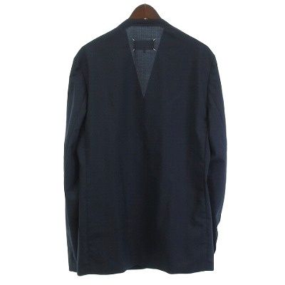 メゾンマルジェラ 10 Maison Margiela 10 18AW ノー テーラードジャケット ブレザー イタリア製 紺 ネイビー 50