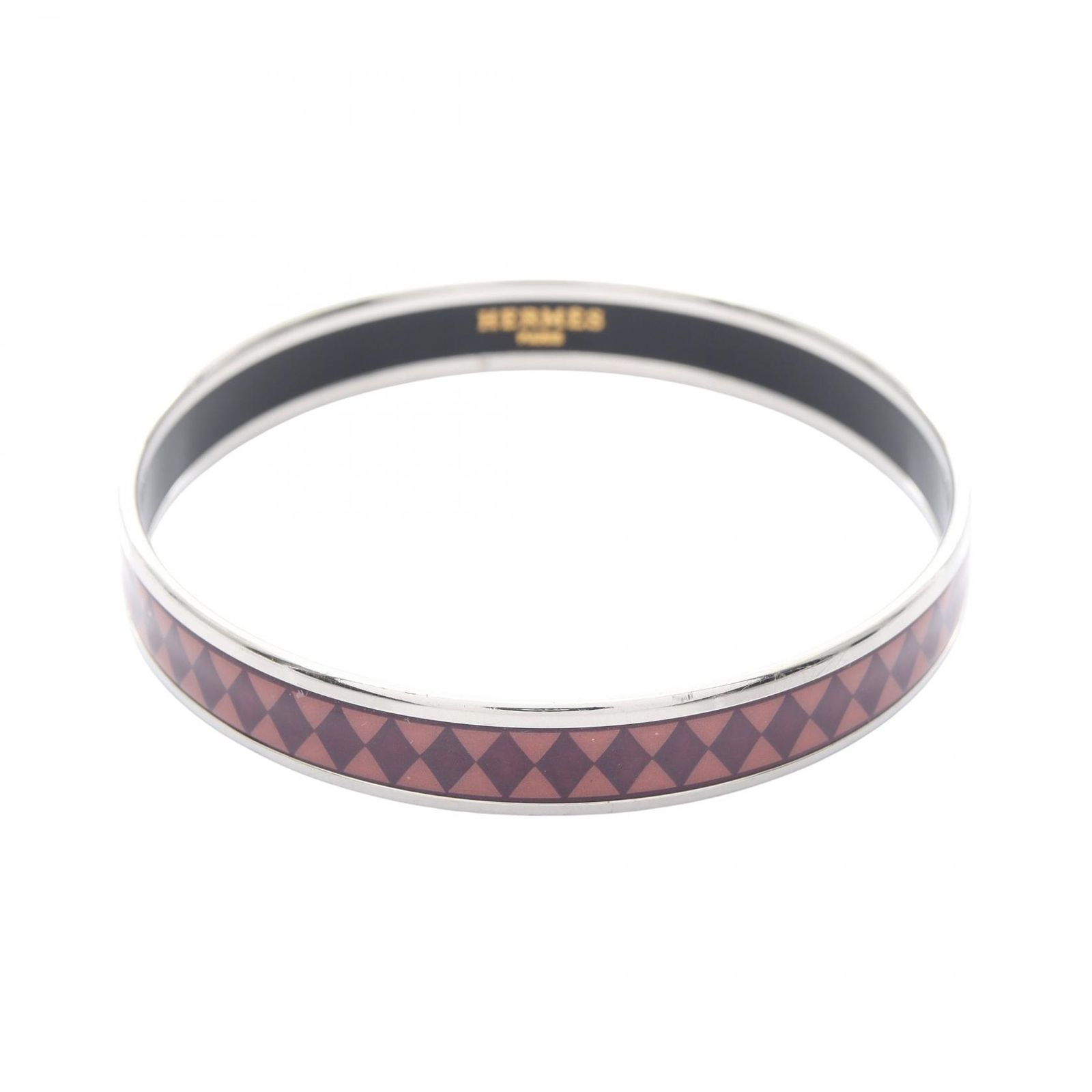エルメス HERMES バングル エマイユPM シルバー ステンレススチール エマイユPM レディース Used B