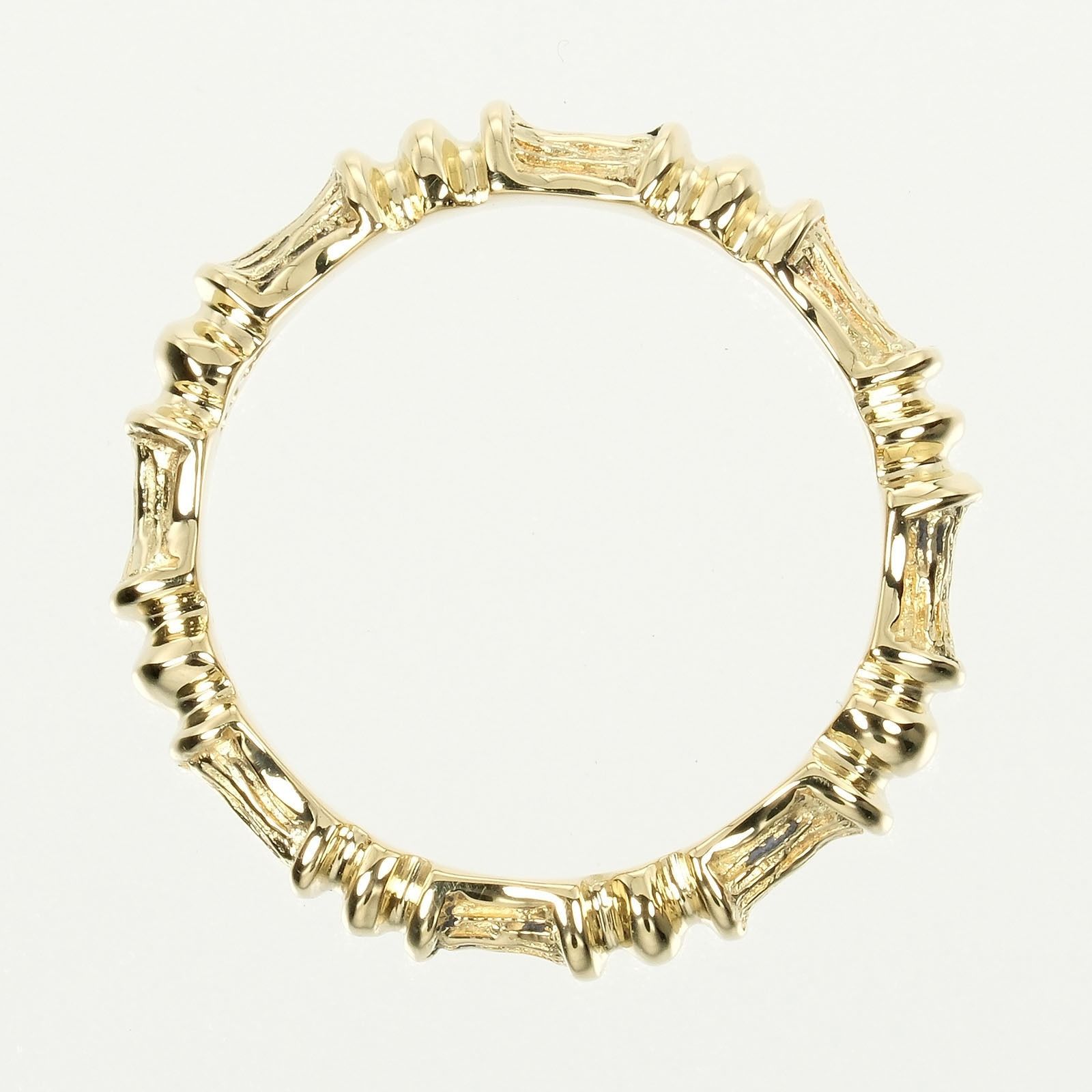 TIFFANY&Co.】ティファニー バンブー K18イエローゴールド 10号