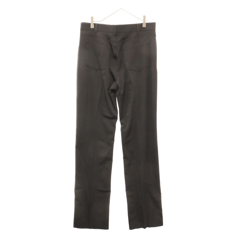 BALENCIAGA バレンシアガ 21SS センタープレス ウールサージ5ポケットパンツ 672350 TLT14 ブラック BALENCIAGA (バレンシアガ) 21SS センタープレス ウールサージ5