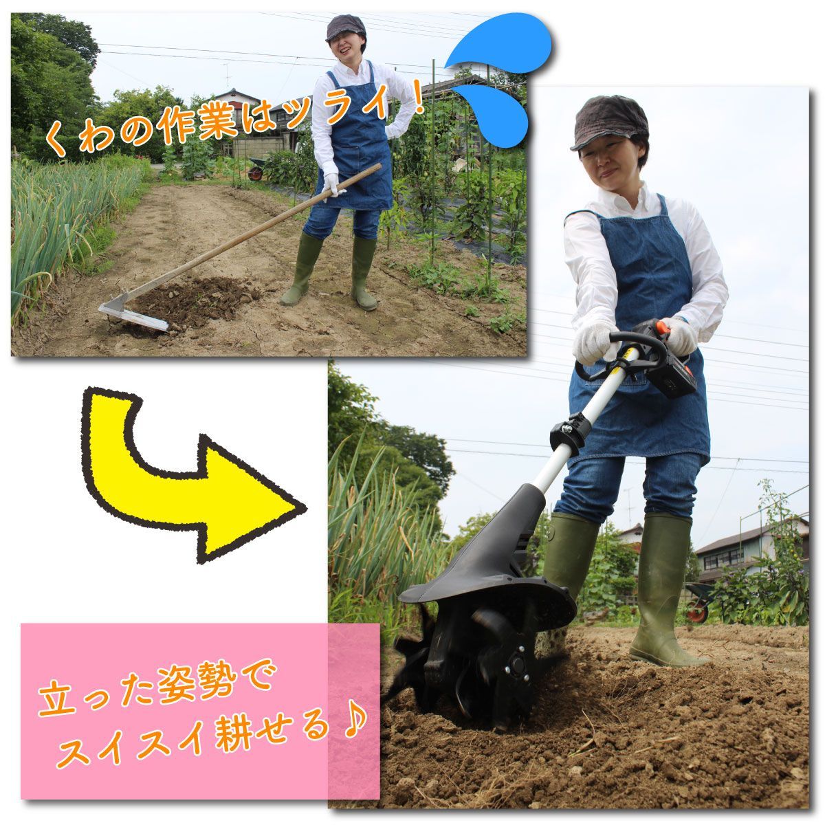 Sランク中古/<YARD FORCE>24Vコードレス耕運機Pro(LEC20-JPB Sランク中古/<YARD FORCE>24Vコードレス耕運機Pro(LEC20-JPB