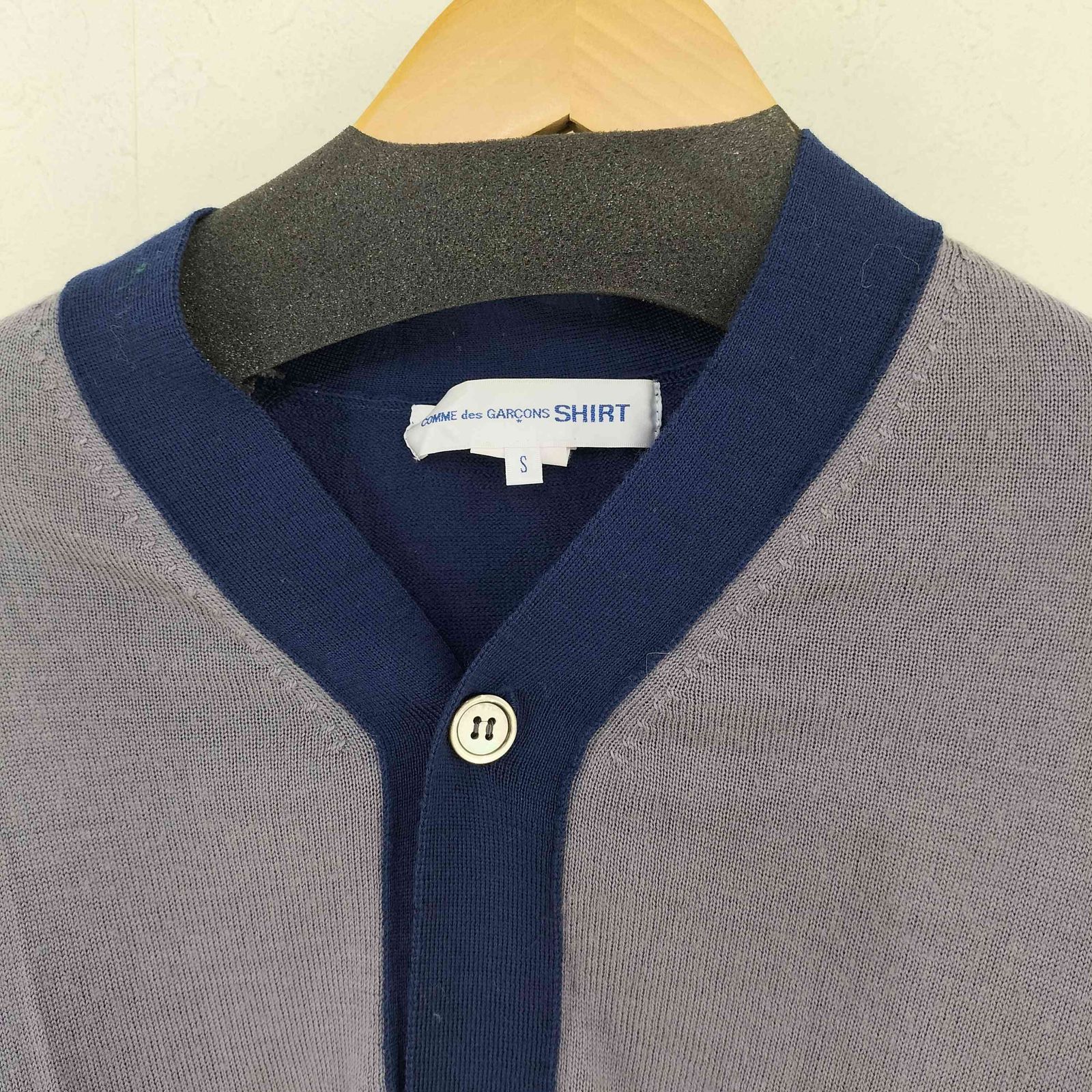 美品 コムデギャルソンシャツ ニットカーディガン クレイジーパターン コムデギャルソンシャツ COMME des GARCONS SHIRT クレイジー