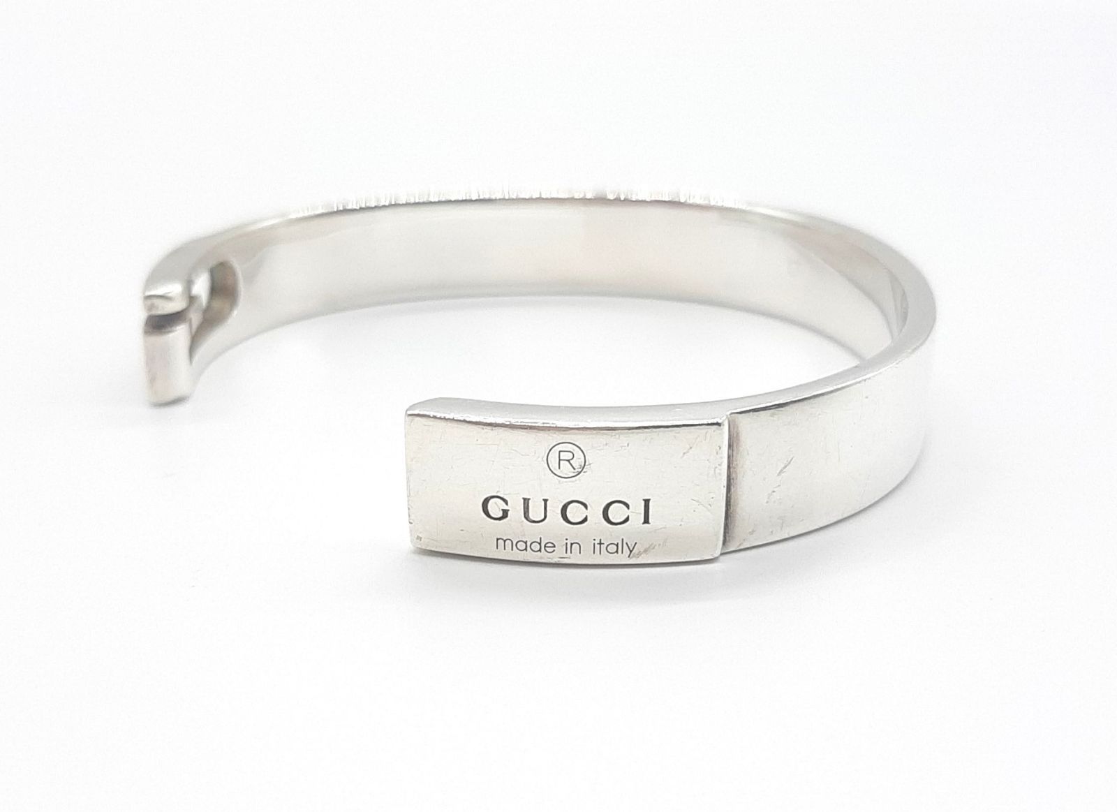Gucci　Gロゴ　バングル　スターリングシルバー　Ag925　ユニセックス グッチ Gucci Gロゴ バングル ブレスレット スターリング