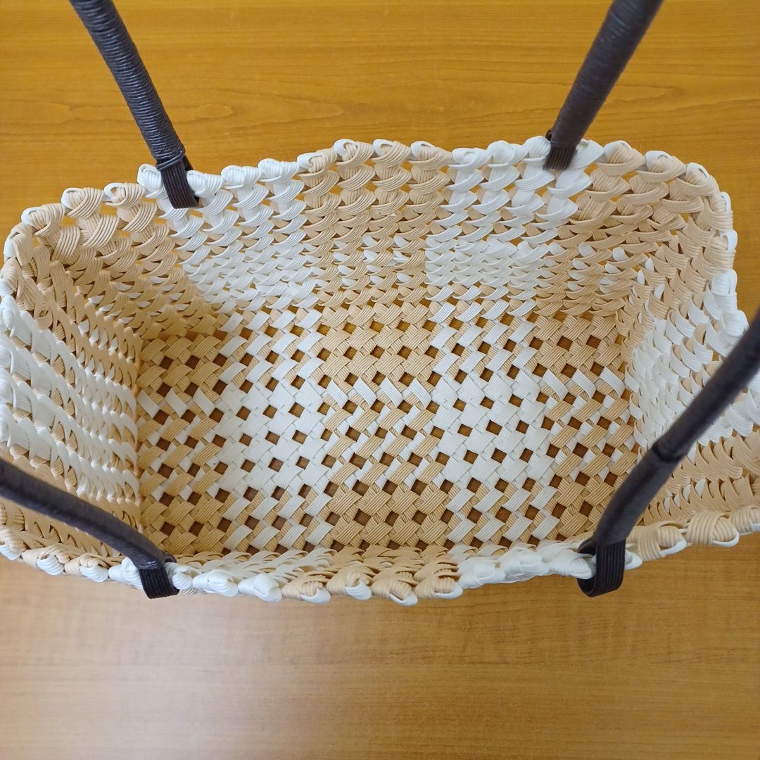 まーこはるページ　クラフトバンドかご 正規逆輸入品】 人気デザイナー まーこはるページ エコクラフト