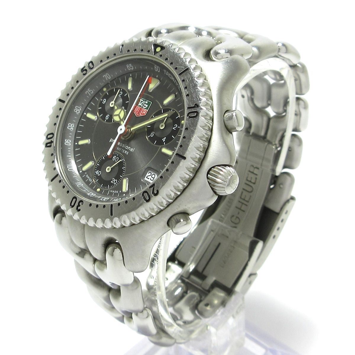 TAG Heuer(タグホイヤー) 腕時計 セル プロフェッショナル200 CG1115 メンズ 回転ベゼル ダークグレー - メルカリ