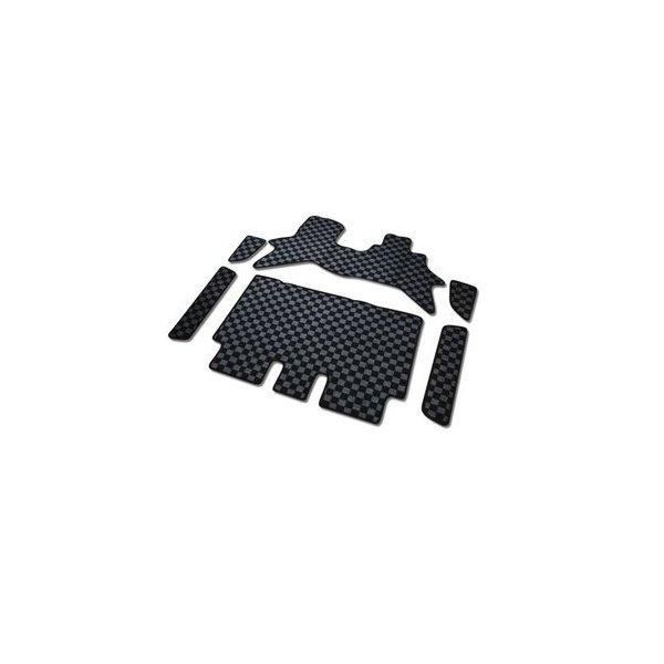 フロアマット ラゲッジマット エブリイワゴン DA17W チェック格子柄 
