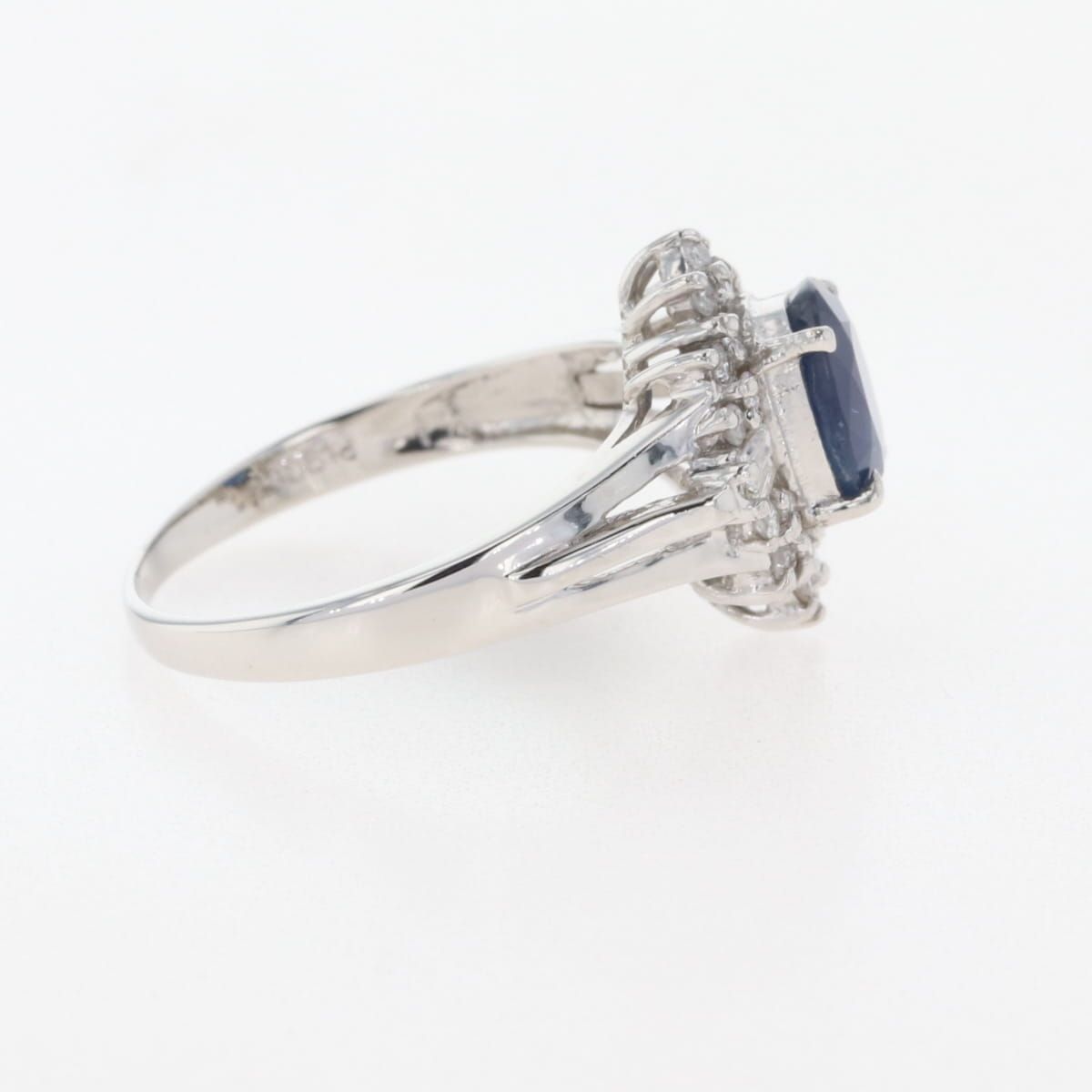 当店人気NO.1。 サファイア デザインリング プラチナ 指輪 メレダイヤ リング 8.5号 Pt900 サファイア メレダイヤ レディース 品質保証 ！