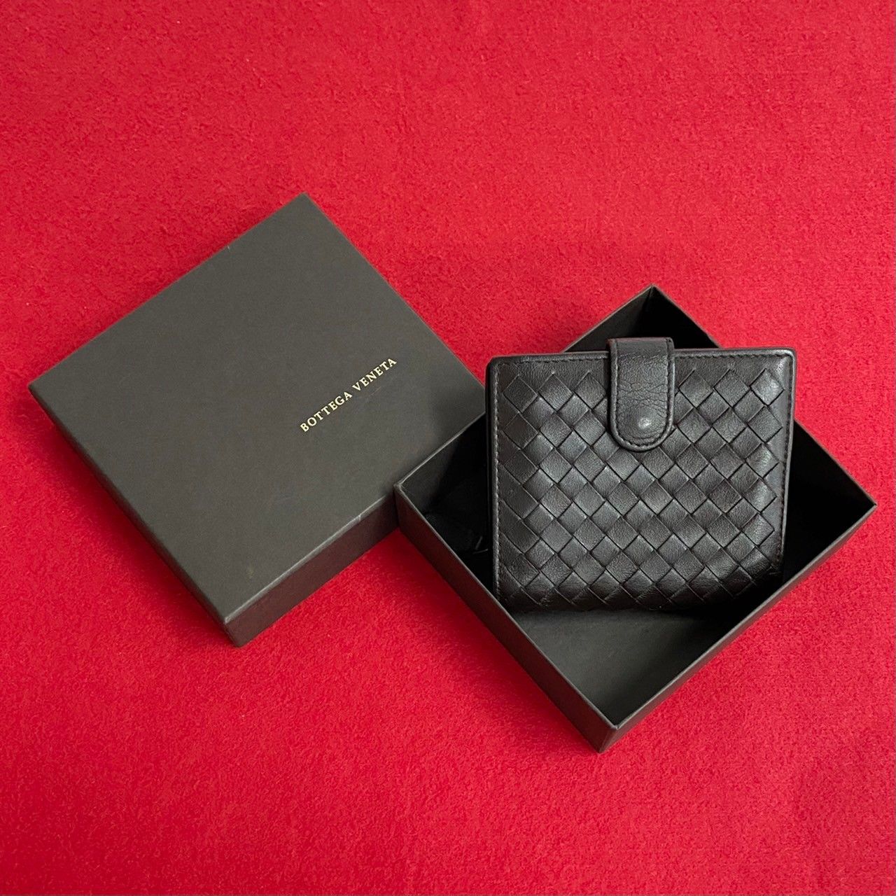 極 美品 BOTTEGA VENETA ボッテガヴェネタ イントレチャート レザー 本 ...