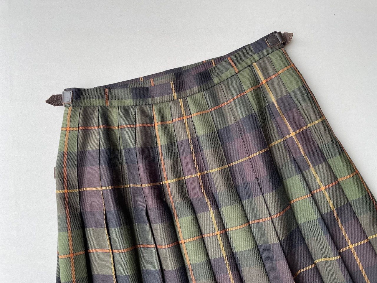 O’NEIL of DUBLIN オニールオブダブリン ウーステッドウール キルトプリーツロングスカート GULLKHAN_COM