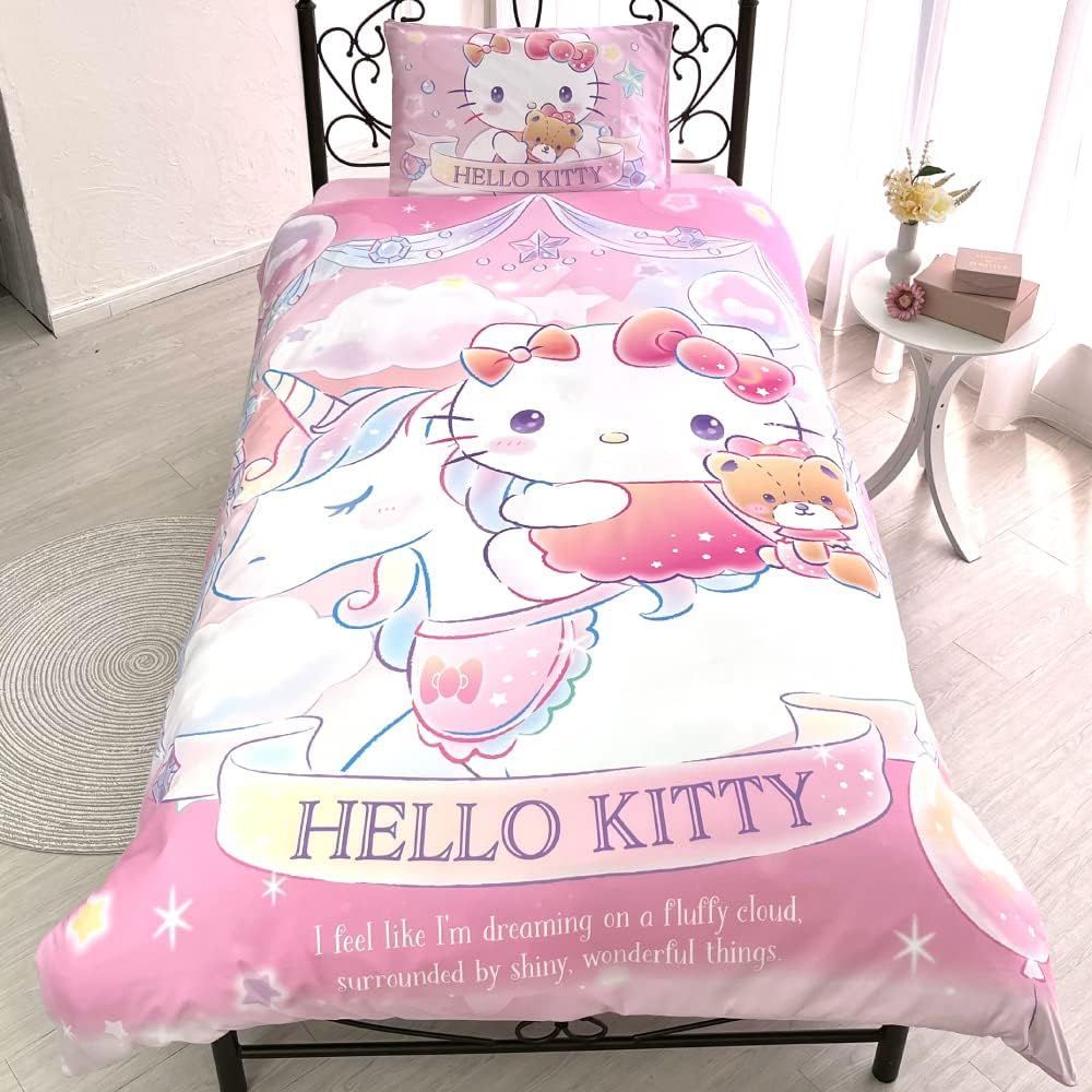 サンリオ ハローキティ 布団カバー3点セット シングル SANRIO HELLO KITTY Bed Sheets Set