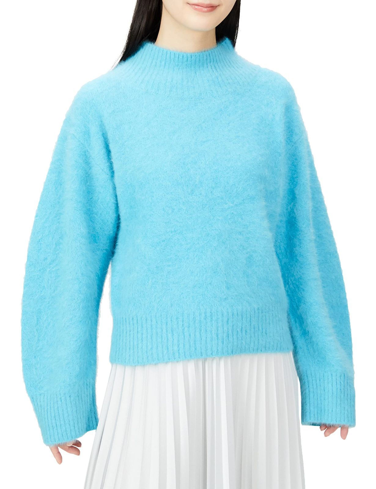 Free Size_ブルー フレイ アイディー フォックスカシミヤシャギーニット FWNT224013 レディース BLU F