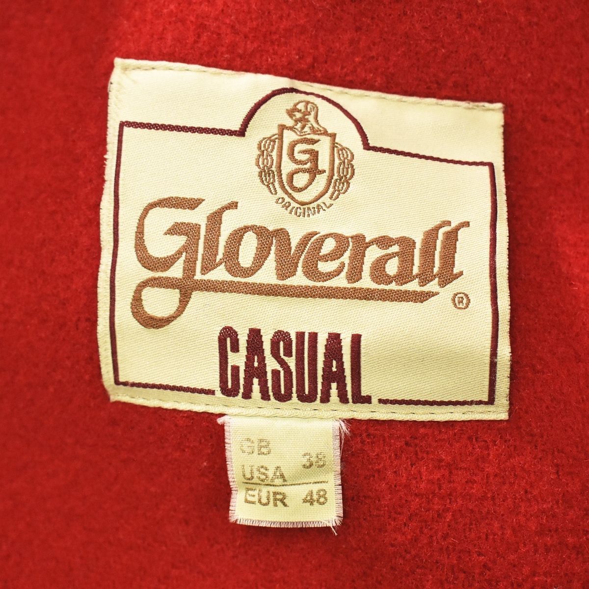 英国製 グローバーオール GLOVERALL ダッフルコート 38 レッド