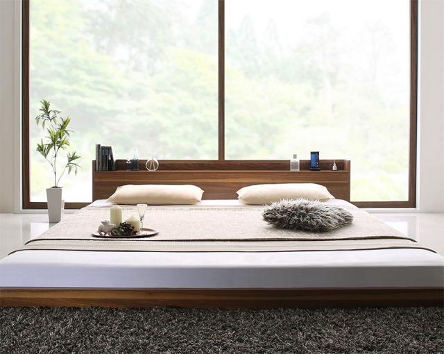 ローベッド 棚付き コンセント付き 大型フロアベッド 国産カバー ローベッド 棚付き コンセント付き 大型フロアベッド 国産カバー