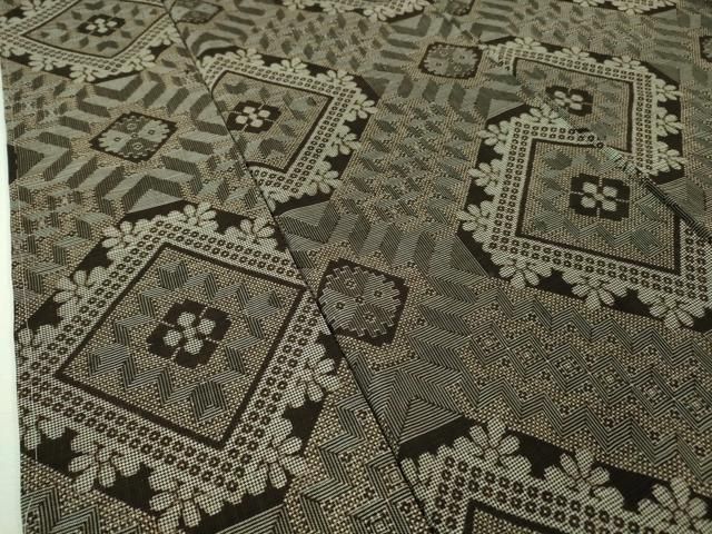 平和屋着物●希少　本場大島紬　龍郷絣　逸品　未使用　DZAB2507kh6 平和屋着物○希少 本場大島紬 龍郷絣 逸品 未使用 DZAB2507kh6の通販