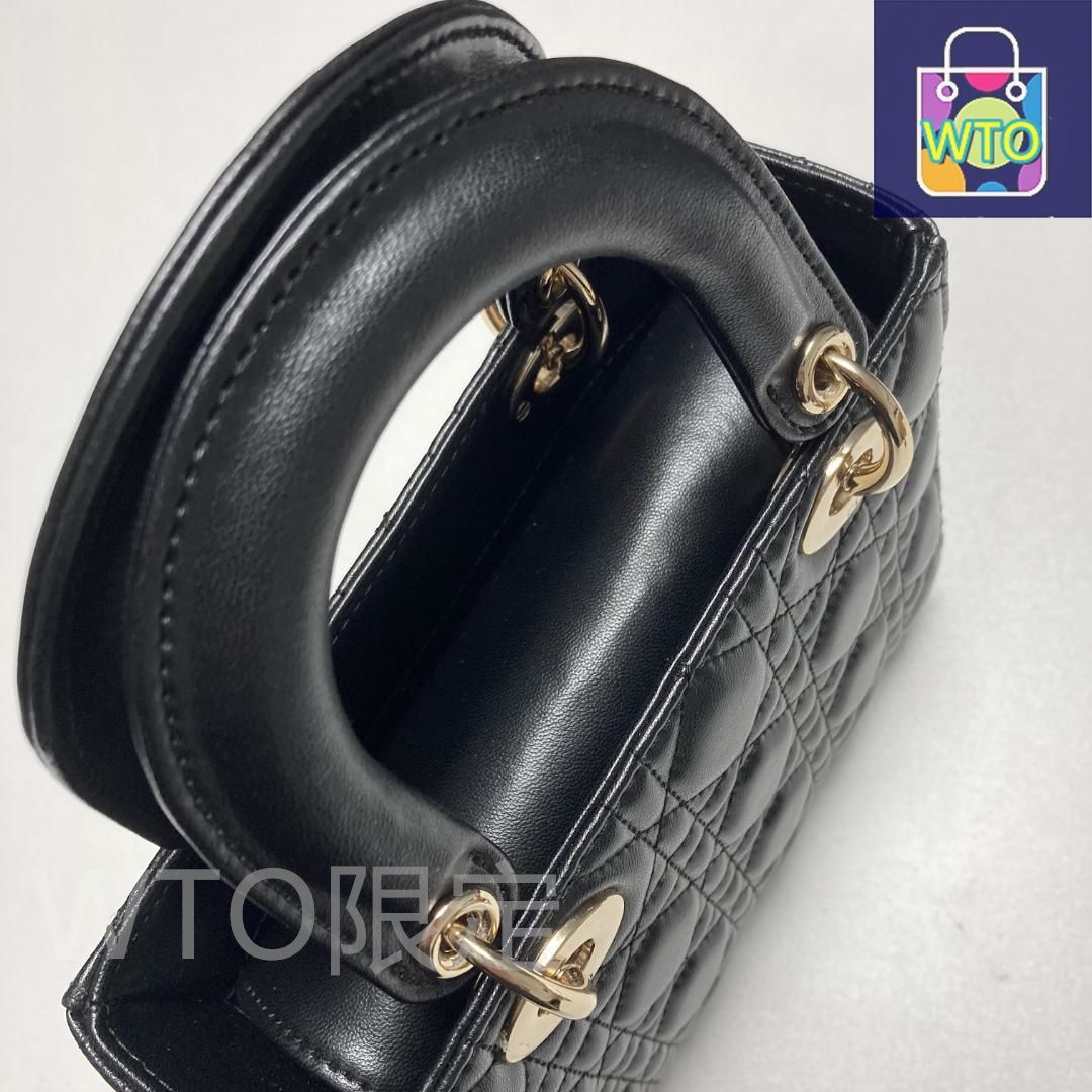 Christian Dior レディディオール 2way ショルダーバッグ Christian