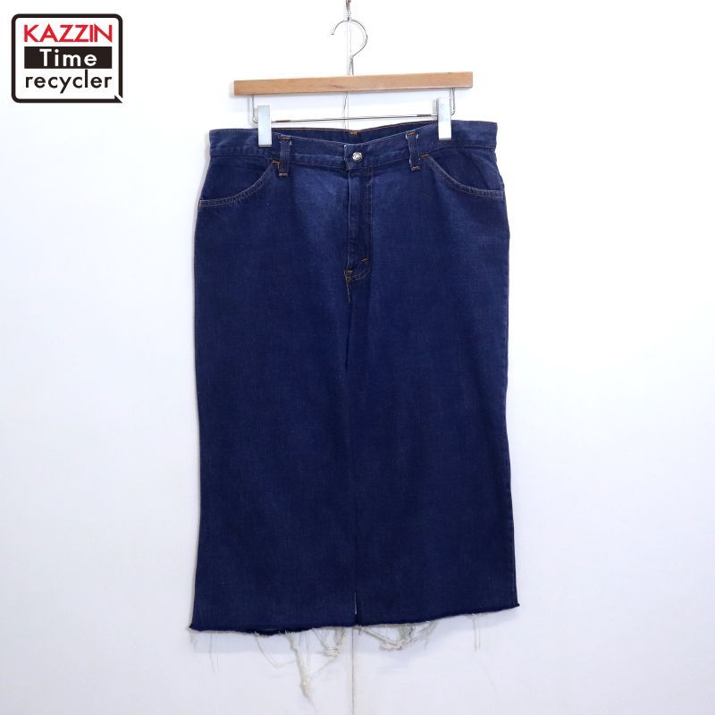 70s vintage Levi's BIG E カットオフ デニムパンツ レディース XL