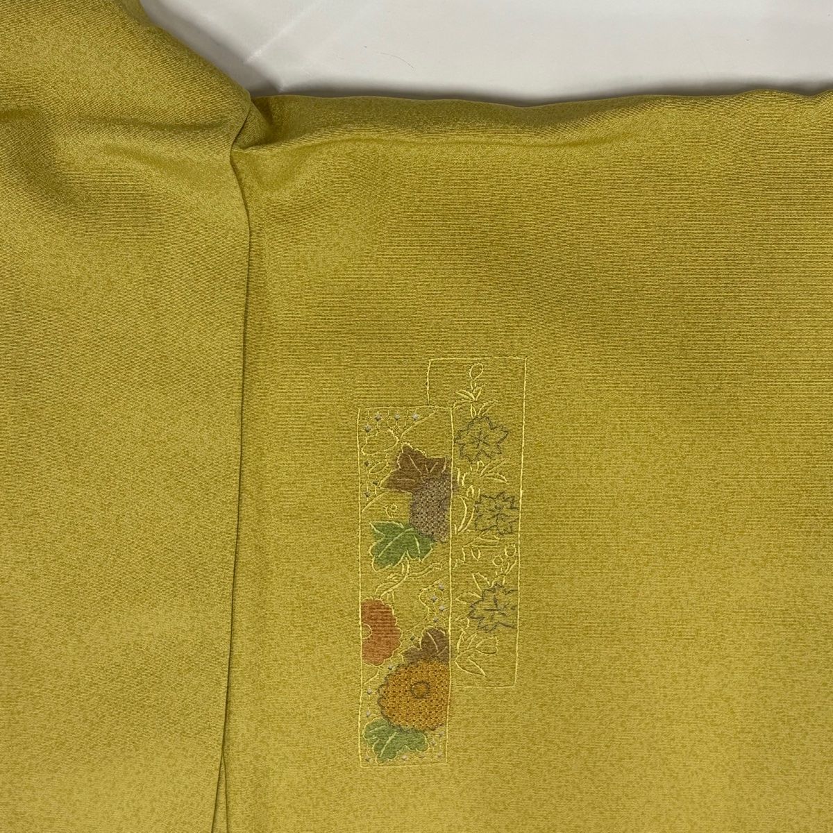 【紗の付け下げ】 単衣 広衿 刺繍入り しつけ糸付き 身丈約155cm 付下げ 身丈162cm 裄丈66cm M 単衣 鈴乃屋 袋帯セット 笠松 萩