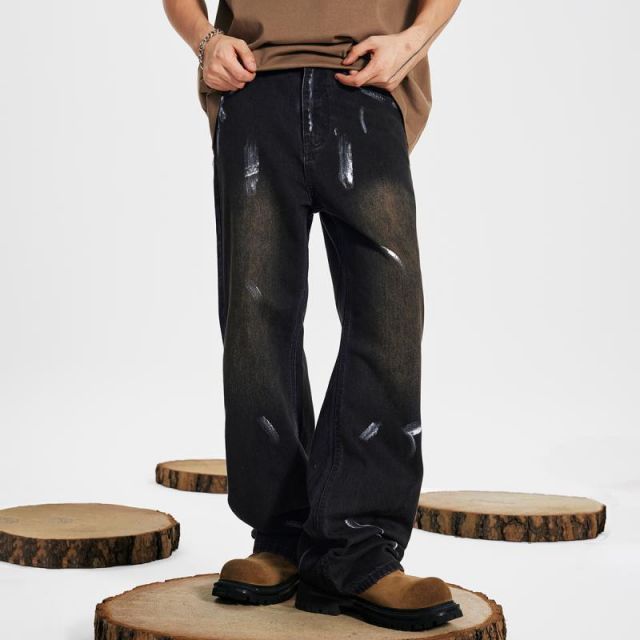 秋冬 コーデ メンズ  服 シンプル ファッション オシャレ 大人 かっこいい 大きいサイズ ストリート 紳士服 アメリカン ストリート ズボン シンプル ラッカー ポケット カジュアル ジーンズ