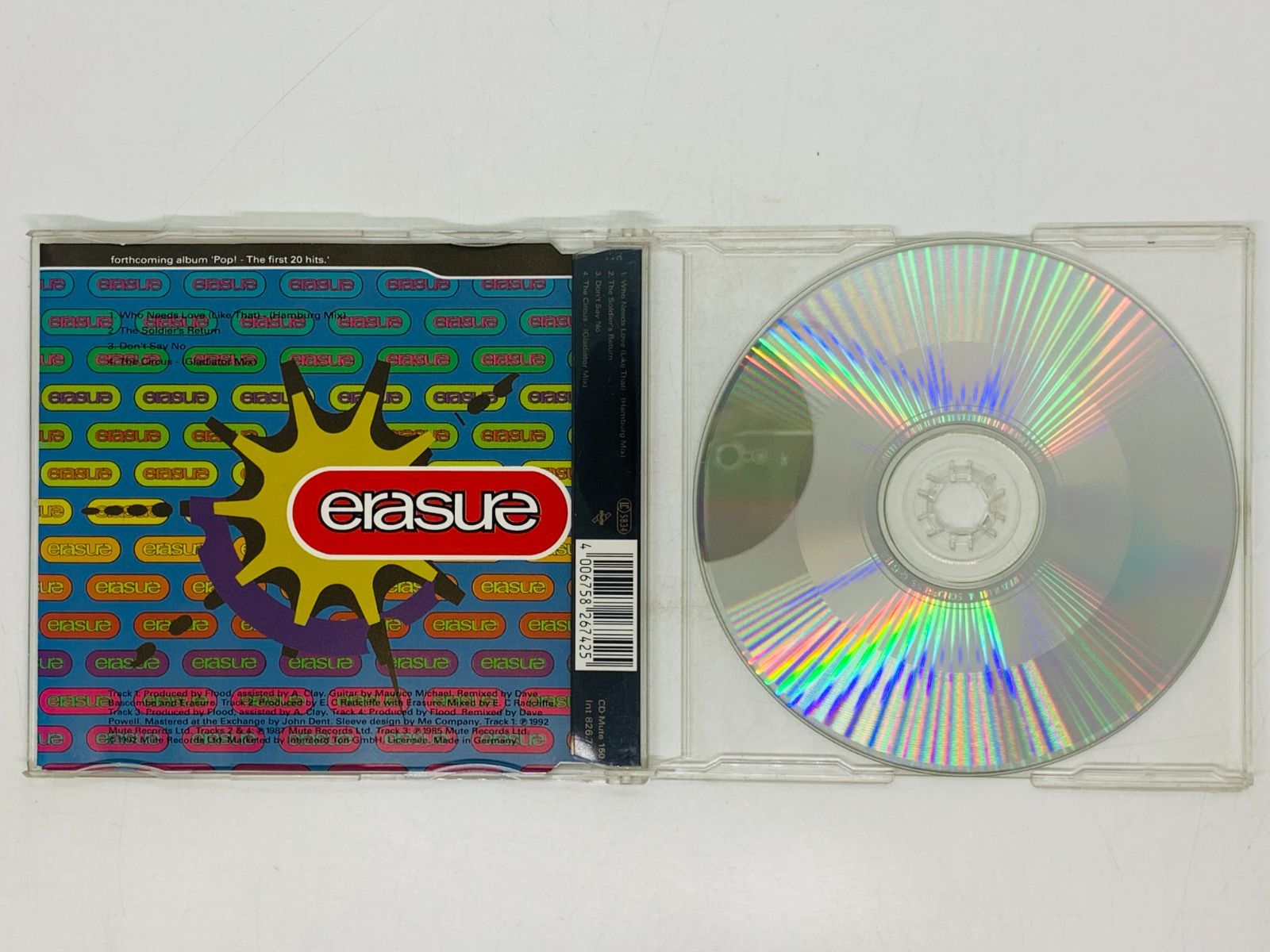 CD 独盤 Erasure / Who Needs Love (Like That) / Mute Int 826 742 / イレージャー Z05  - メルカリ